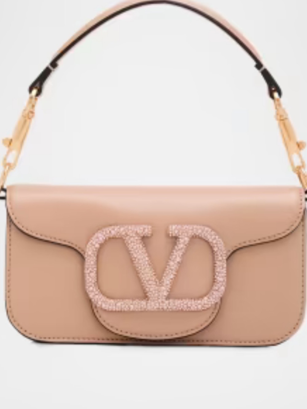 Valentino Small Loco with Crystals Shoulder Bag